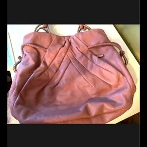 Beautiful Lavender Leather/Silver HDW/ Elliot Lucca Lg Tote/Shopper